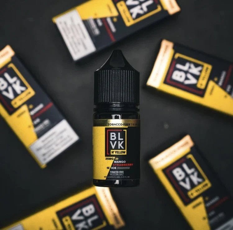 BLVK & Yellow Nic Salt - Mango Strawberry Ice - Image 3