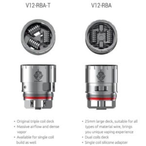 Alternative view of SMOK V12 Price/RBA Replacement Coils ( All Resistance )